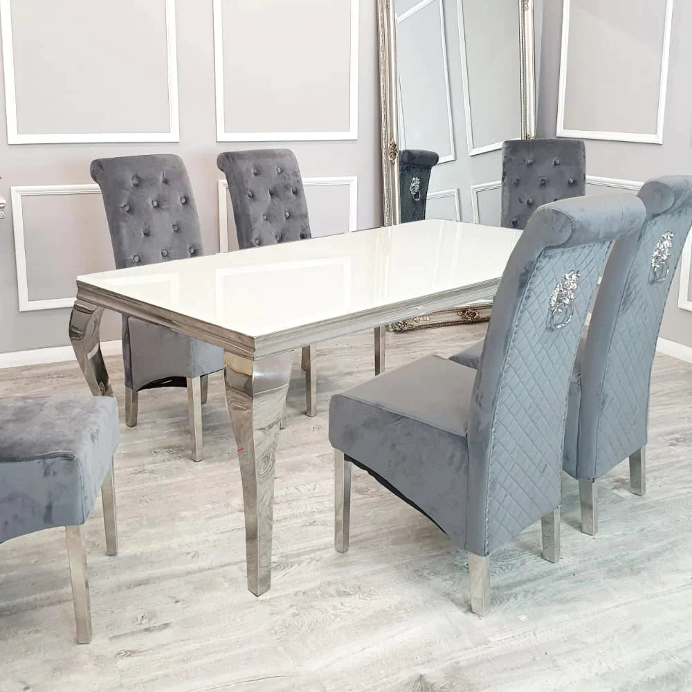 Plush-DT-02 Chrome Dining Table 1.5m