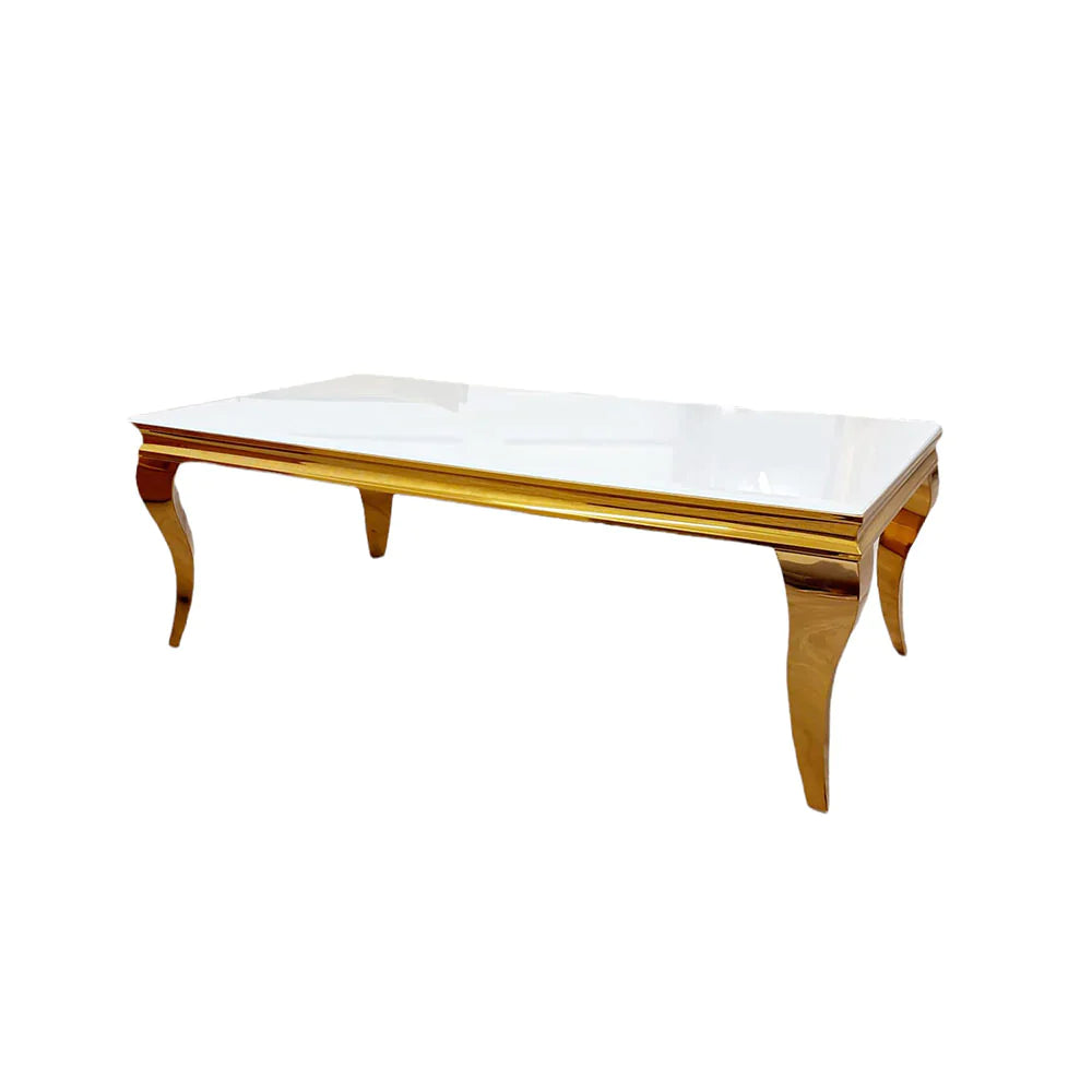 Plush-CT-02 Gold Coffee Table