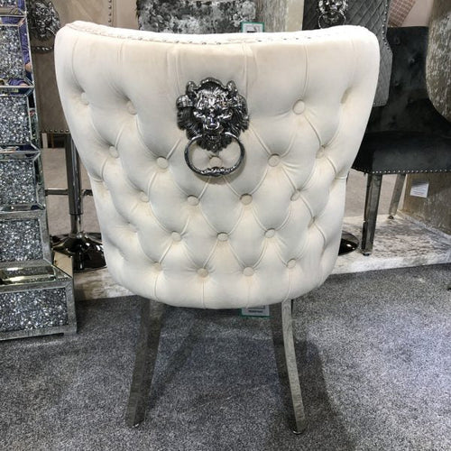 Plush-DC-27 Mink Velvet Dining Chair