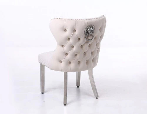 Plush-DC-27 Mink Velvet Dining Chair