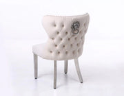 Plush-DC-27 Mink Velvet Dining Chair