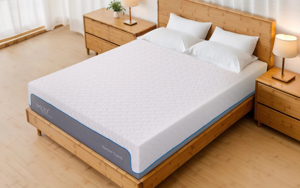 Mlilly mattress king size and 4 pillows