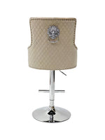 Load image into Gallery viewer, Plush-BS-24 Mink Fabric Bar Stool
