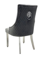 Load image into Gallery viewer, Plush-DC-24 Dark Grey Velvet Dining Chair
