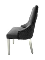 Load image into Gallery viewer, Plush-DC-24 Dark Grey Velvet Dining Chair
