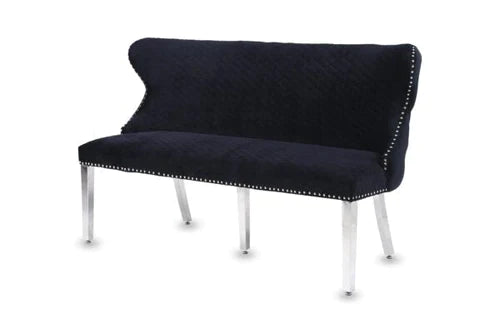 Plush-DB-27 Velvet Bench Black