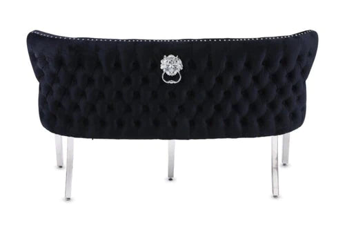 Plush-DB-27 Velvet Bench Black