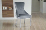 Load image into Gallery viewer, Plush-DC-19 Grey Silver Dining Chair
