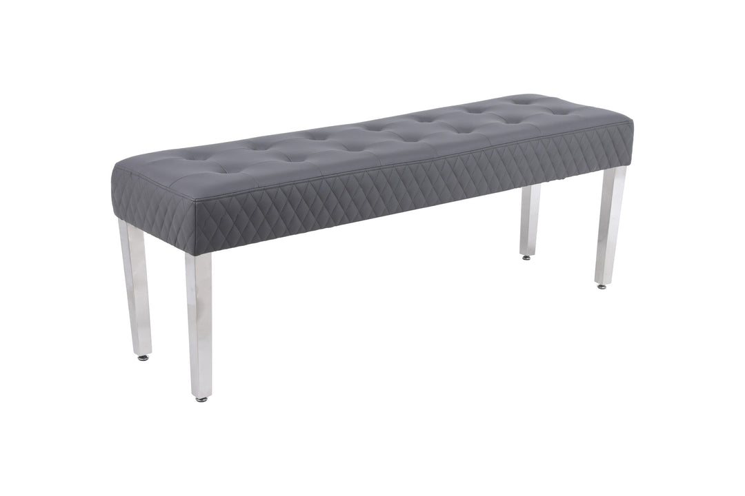 Plush-DB-24 Hudson Grey PU Bench