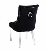 Load image into Gallery viewer, Plush-DC-26  Black Chrome Leg Dining Chair
