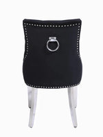 Load image into Gallery viewer, Plush-DC-26  Black Chrome Leg Dining Chair
