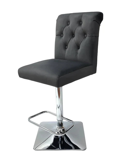 Plush-BS-25 Grey Bar Stool