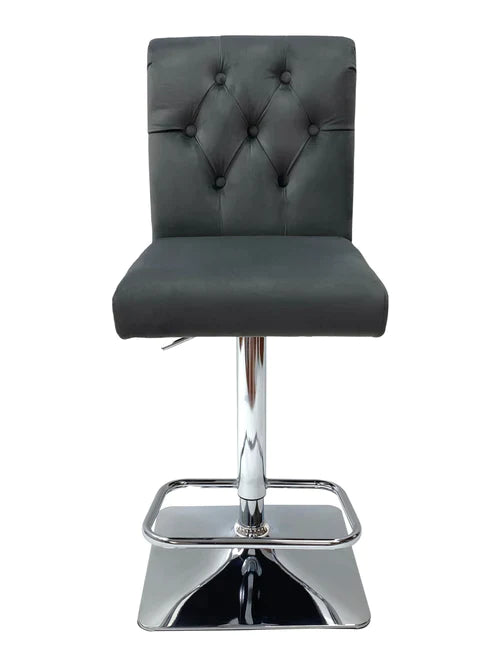 Plush-BS-25 Grey Bar Stool